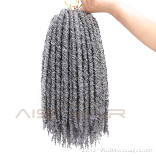 Aisi Hair 20Inch Goddess Crochet Braids Hair Extensions 16Inch Faux Locs 20 Strands Afro Braiding Hairpieces for Black Women